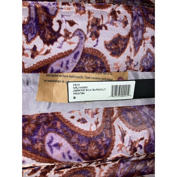 Winter Kale Cut Velvet Jasmine Silk Burnout Velvet Jacket Duster - Picture 2 of 5